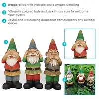 Net Health Shops Wise Outdoor Statue Set 3-pc. Gnome