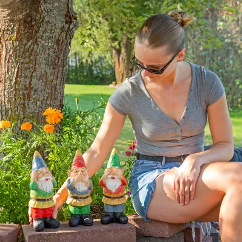 Net Health Shops Wise Outdoor Statue Set 3-pc. Gnome