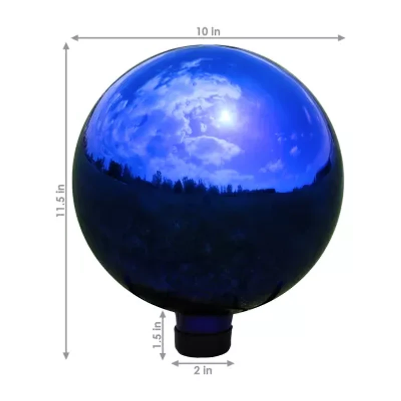 Net Health Shops Mirrored Gazing Globe - 10 Inch Glass Yard Art