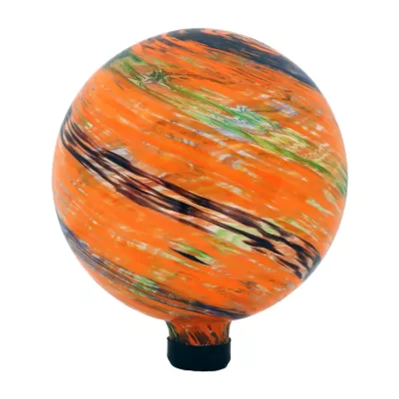 Net Health Shops Sunset Sky Glass Gazing Globe - 10 Inch Yard Art