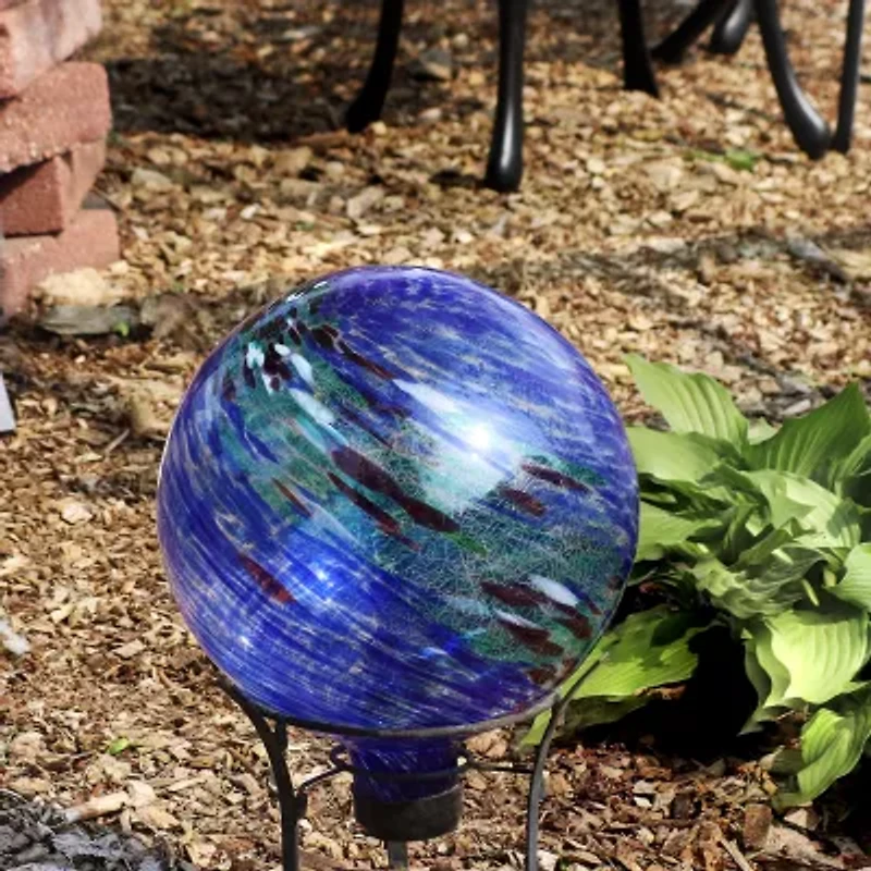 Net Health Shops Northern Lights Glass Gazing Globe Yard Art