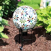 Net Health Shops Black Steel Gazing Ball Stand - 9 Inch Yard Art