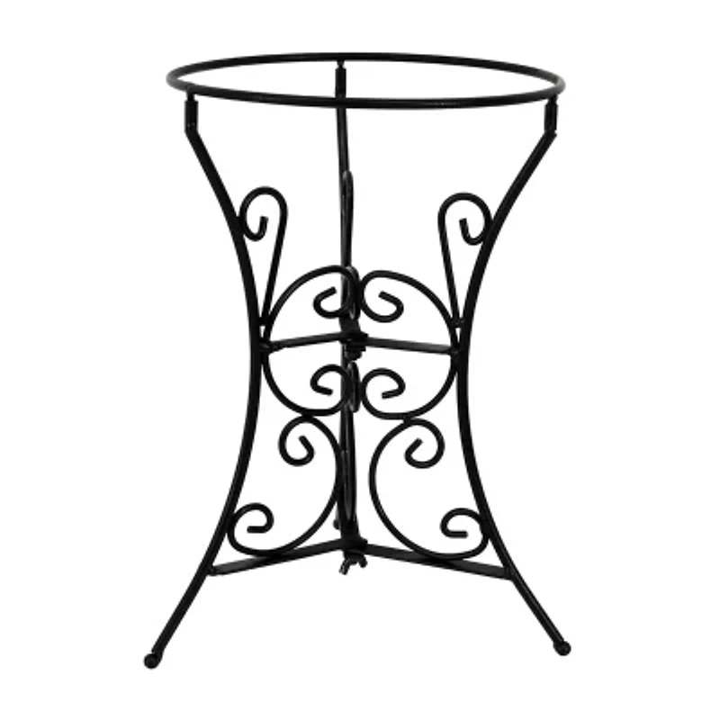 Net Health Shops Decorative Scroll Gazing Ball Stand Metal Yard Art