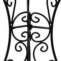 Net Health Shops Decorative Scroll Gazing Ball Stand Metal Yard Art