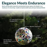 Net Health Shops Daisy Mosaic Fly-Through Bird Feeder