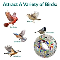 Net Health Shops Daisy Mosaic Fly-Through Bird Feeder