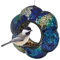Net Health Shops Indigo Flower Fly-Through Bird Feeder