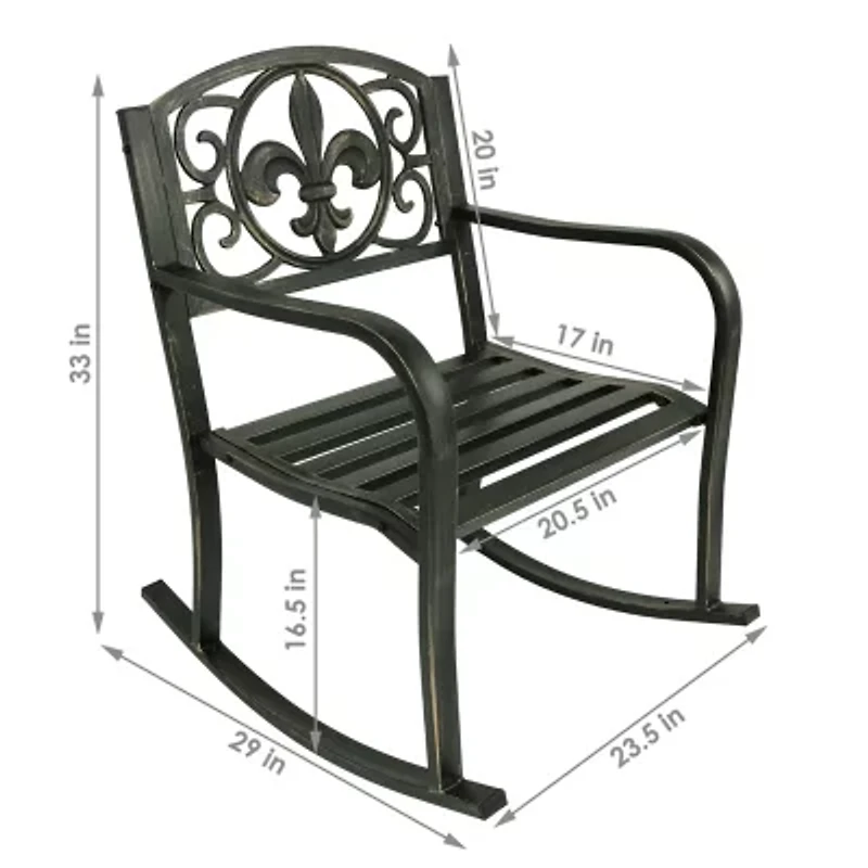 Sunnydaze Patio Collection Rocking Chair