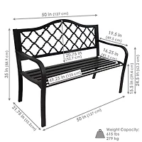 Sunnydaze Patio Collection Bench