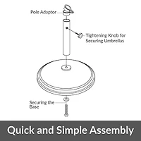Sunnydaze Collection Patio Umbrella Base