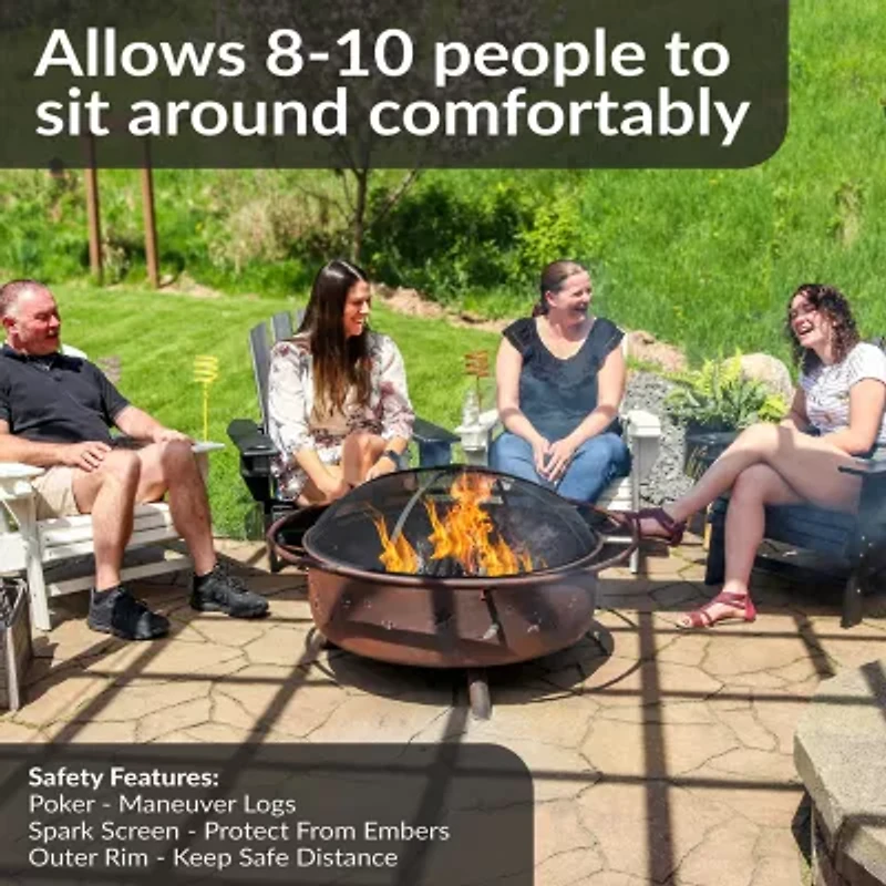 Sunnydaze Collection Portable Weather Resistant Fire Pit