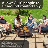 Sunnydaze Collection Portable Weather Resistant Fire Pit