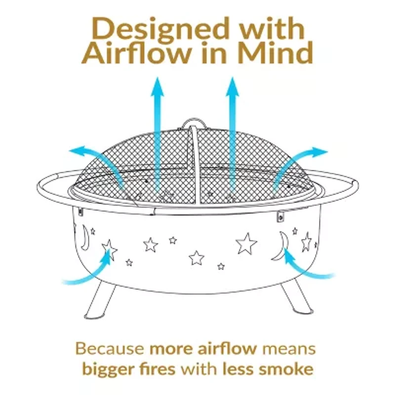 Sunnydaze Collection Portable Weather Resistant Fire Pit