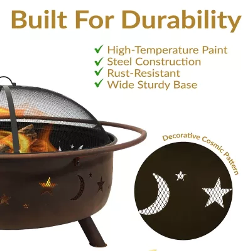 Sunnydaze Collection Portable Weather Resistant Fire Pit