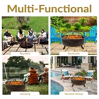 Sunnydaze Collection Portable Weather Resistant Fire Pit