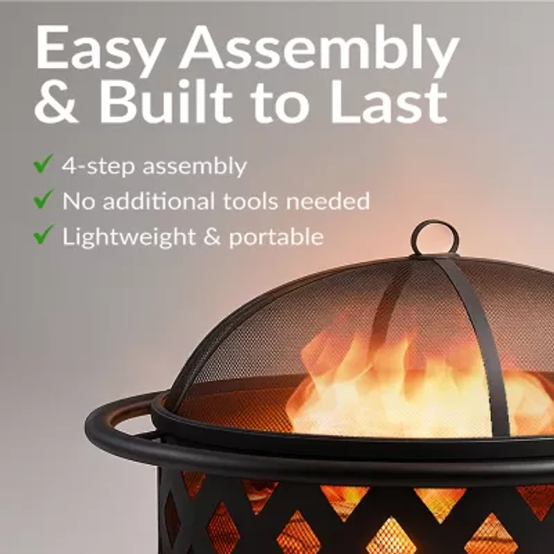 Sunnydaze Collection Portable Weather Resistant Fire Pit