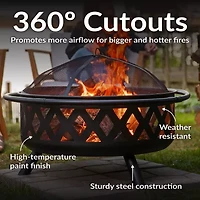 Sunnydaze Collection Portable Weather Resistant Fire Pit