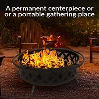Sunnydaze Collection Portable Weather Resistant Fire Pit