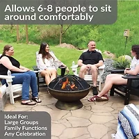 Sunnydaze Collection Portable Weather Resistant Fire Pit