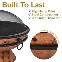 Sunnydaze Collection Portable Weather Resistant Fire Pit