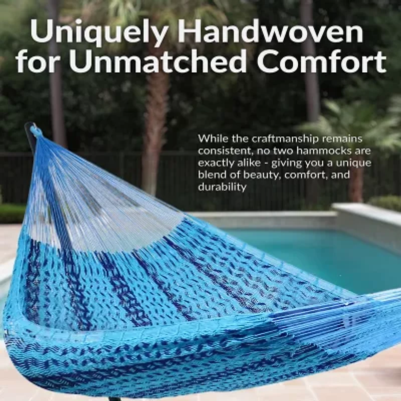 Sunnydaze® Handwoven Thick-Cord Mayan Hammock