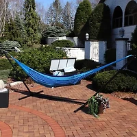 Mayan Hammock and Stand Blue