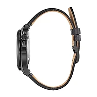 Bulova Maquina Mens Black Leather Strap Watch 98a238