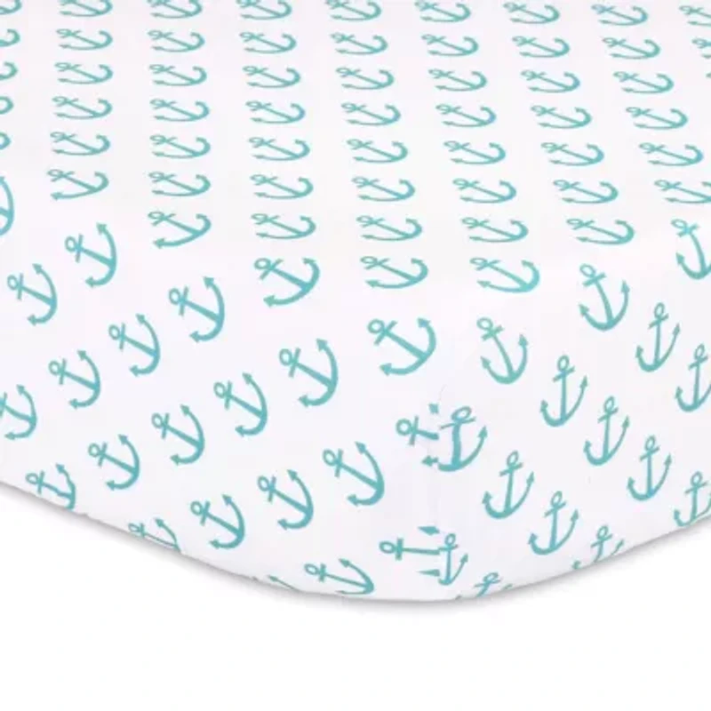 The Peanutshell Nautical 3-pc. Crib Bedding Set
