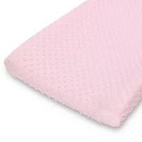 The Peanutshell Pink/White Minky Dot 2-pc. Changing Pad Cover