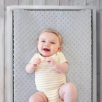 The Peanutshell Grey/White Minky Dot 2-pc. Changing Pad Cover