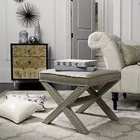 Palmer Nailhead Trim  Footstool