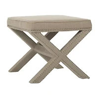 Palmer Nailhead Trim  Footstool