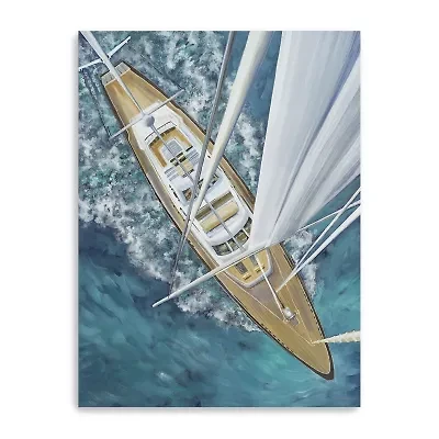 Lumaprints Sailing Around The World Giclee Canvas Art