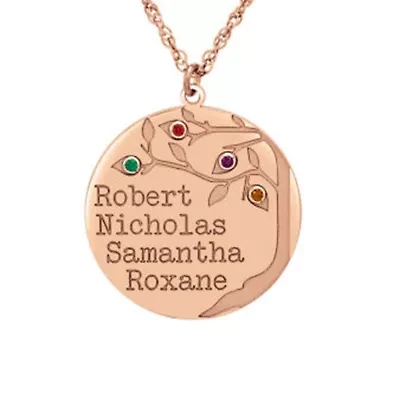 Womens Multi Color 10K Gold White Round 18 Inch Pendant Necklace