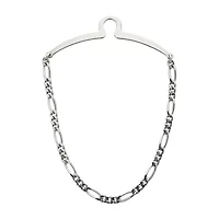 Rhodium-Plated Tie Chain