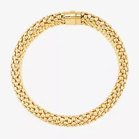 Made in Italy Womens 14K Gold 7.25 Inch Link Bracelet