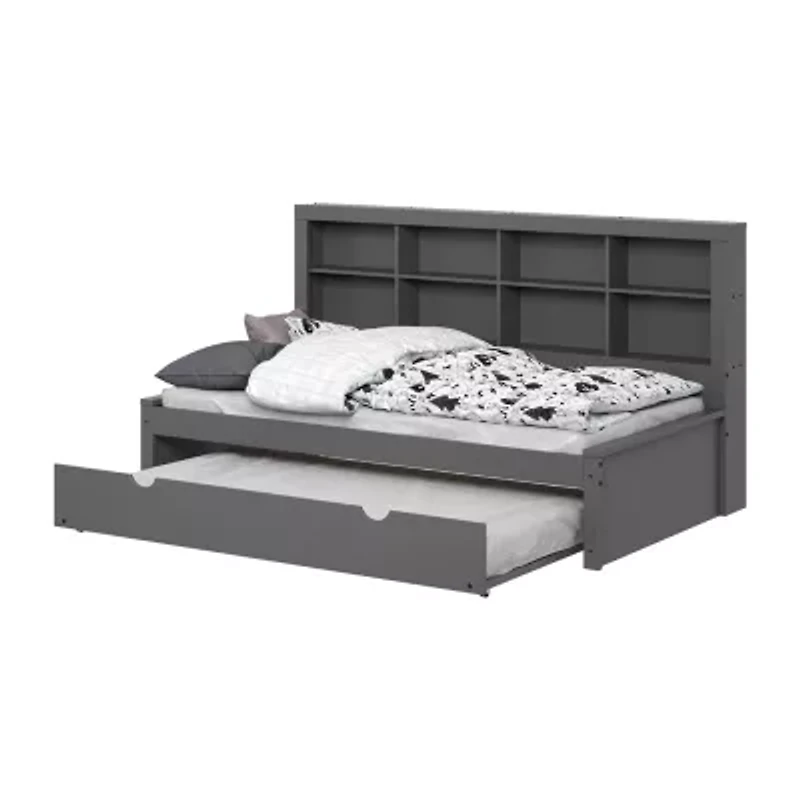 Bookcase Twin Daybed with Twin Trundle