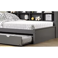 Bookcase Full Daybed with Twin Trundle