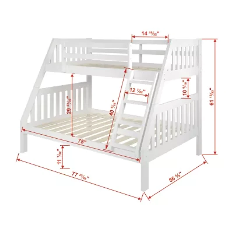Austin Mission Twin over Full Bunk Bed