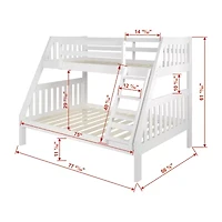 Austin Mission Twin over Full Bunk Bed