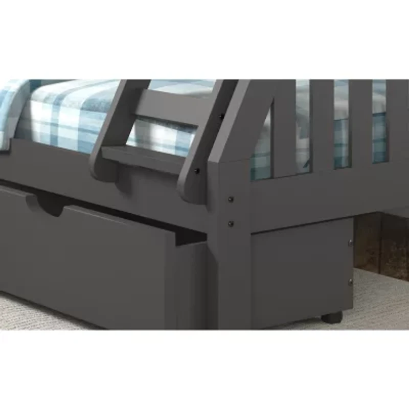 Austin Mission Twin over Full Bunk Bed with Dual Underbed Drawers