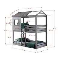 Deer Blind Twin over Bunkbed with Tent