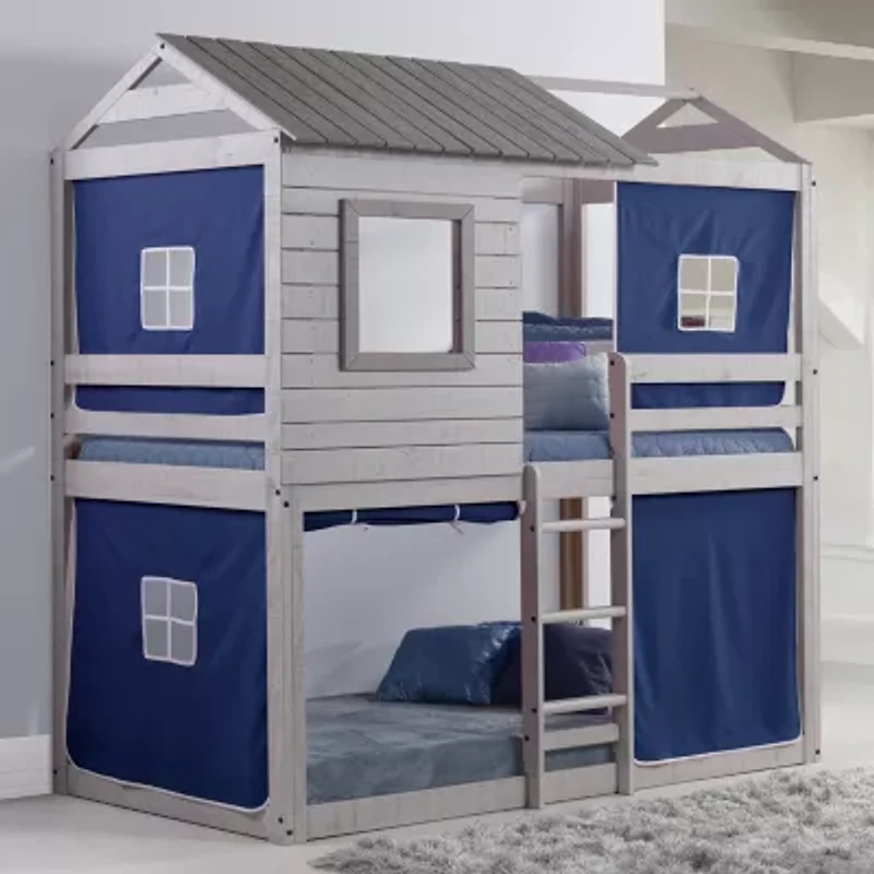 Deer Blind Twin over Bunkbed with Tent