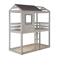 Deer Blind Twin over Twin Bunkbed