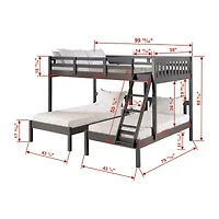 Treble Full over Double Twin Bunkbed