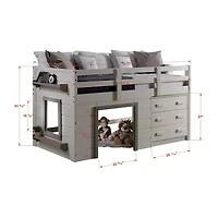 Sweet Dreams Twin Low Loft Bed