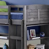 Louver Twin Modular Low Loft Bed - Group B