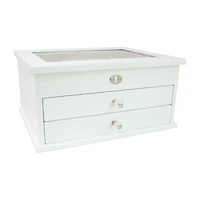 Mele And Co Large Lili White Jewelry Box