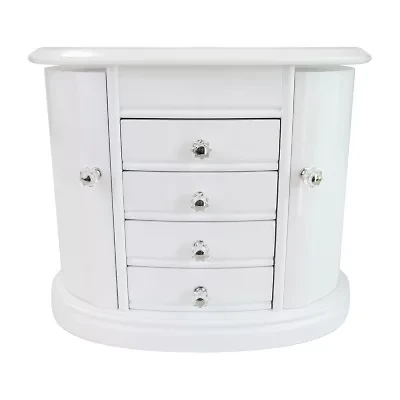 Mele And Co Heloise  White Jewelry Box