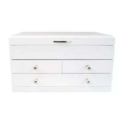 Mele And Co Fairhaven  White Jewelry Box